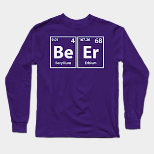 Beer (Be-Er) Periodic Elements Spelling Long Sleeve T-Shirt